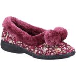 Fleet & Foster Mavi Kadın Saka Kuşu Terlik, bordo, 6 UK