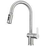 Fleko Riva Inox Scala Spiralli Arıtmalı Mutfak Eviye Bataryası Gümüş