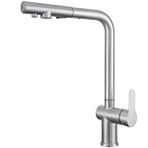 Fleko Riva Inox Spiralli Arıtmalı Mutfak Eviye Bataryası Gümüş