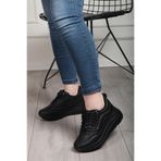 Flet 207 Siyah Kadın Spor Sneaker