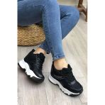 Flet 209 Siyah-Beyaz Kadın Spor Sneaker