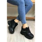 Flet 209 Siyah Kadın Spor Sneaker