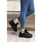 Flet 301 Siyah Kadın Spor Sneaker