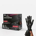 Flex Hi-Tech TPE Tek Kullanımlık Eldiven 100’lü – Lateks İçermez, Pudrasız, Gıdaya Uygun, Elastik ve Dayanıklı (6, Siyah, L/XL)
