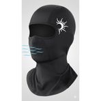 Flex Premium Reflektörlü Siyah Kar Maskesi Parlak AY Balaklava Balaclava Motorsiklet Scooter Bisiklet