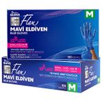 Flex TPE Hibrit Medium Mavi 100'lü Eldiven