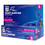 Flex TPE Hibrit Small Mavi 100'lü Eldiven
