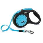 Flexi 5 mt Mavi Neon Şerit Small Otomatik Köpek Tasması