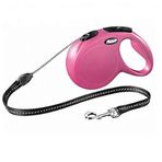 Flexi 5 mt New Classic İp Pembe S Otomatik Köpek Gezdirme Tasması