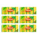 Flexi 6x5'li Oluklu Bulaşık Süngeri