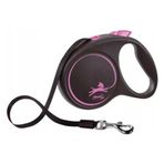 Flexi Black Design 5 mt L Pembe Şerit Otomatik Tasma