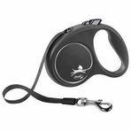 Flexi Black Design 5 mt Medium Siyah Otomatik Şerit Gezdirme Kayışı