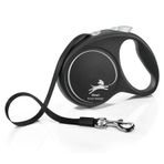 Flexi Black Design 5 mt Siyah L Otomatik Şerit Köpek Gezdirme Kayışı