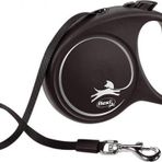 Flexi Black Design Siyah 5 m M Şerit Otomatik Köpek Gezdirme Tasması