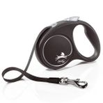 Flexi Black Design Siyah 5 mt Small Şerit Otomatik Köpek Gezdirme Tasması