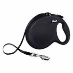 Flexi Kırmızı Small siyah 5 mt New Classic İp Otomatik Köpek Gezdirme Tasması