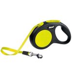 Flexi New Neon 5 m Sarı Large Otomatik Şerit Köpek Gezdirme Kayışı