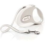 Flexi Style 3 m Beyaz Small Otomatik Şerit Köpek Gezdirme Kayışı
