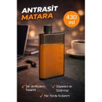 Flexibottle A5 – Soğuk Kahve, Su, Meyve Suyu, Smoothie Taşıma Için Çok Amaçlı Defter Matara Antrasit