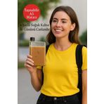 Flexibottle A5 – Soğuk Kahve, Su, Meyve Suyu, Smoothie Taşıma Için Çok Amaçlı Şeffaf Defter Matara