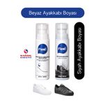 Flexicare Flexi Spor Beyaz Deri ve Kumaş Ayakkabı Boyası & Siyah Deri Ayakkabı Boyası 75 ml