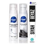 Flexicare Siyah - Beyaz Aşkı Spor Beyaz Deri ve Kumaş Beyaz Ayakkabı Boyası Bakımı 75 ml