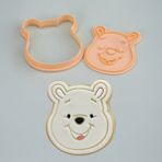 Flexilab Creative Rapithwin Winnie The Pooh Kurabiye Kalıbı – 3D Baskı Dayanıklı Pla Plastik, Fondan ve Şeker Hamuru Kesici - Bej