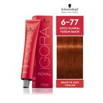 Flexstyle Professional Iğora Royal 6-77 Koyu Kumral Yoğun Bakır Saç Boyası 60ml