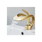 Flextail Lüks Gold Altın Şelale Lavabo Bataryası