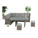 Flexy 708 Baretta Gri Bahçe ve Balkon Köşe Takımı
