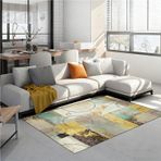 Fliegengitter Halı, 140 x 260 cm, kaymaz, 30 dereceye kadar yıkanabilir, modern, yumuşak tüylü yolluk, koridor, mutfak, oturma odası, yatak odası için