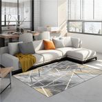 Fliegengitter Oturma odası halısı, 260 x 210 cm, kısa tüylü, yıkanabilir, kaymaz, büyük, bakımı kolay ve sağlam, tüylü, kısa tüylü, yatak odası için, banyo paspası olarak da kullanılabilir