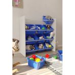 Flinder 12 Sepetli Mavi Oyuncak Dolabı, Çok Amaçlı Dolap, Montessori Dolap Fln90009005sbd