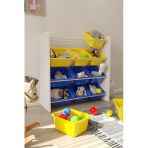 Flinder 12 Sepetli Sarı Ve Mavi Oyuncak Dolabı, Çok Amaçlı Dolap, Montessori Dolap Fln90009008sbd