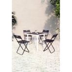 Flinder Balkon Bahçe Mutfak 5'Li Bistro Set Masa Sandalye Takımı Fln75030o4sbd