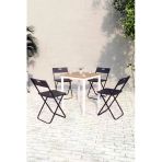 Flinder Balkon Bahçe Mutfak 5'Li Bistro Set Masa Sandalye Takımı Fln75050o4sbd