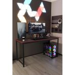 Flinder Siyah Oyuncu Masası 160X60, Bilgisayar Masası, Gamer Masası, Gaming Masa, Metal Ayaklı Fln16007osbd