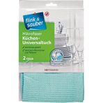 Flink & Sauber 2'li Mikrofiber Mutfak Bezi 40 x 60 cm Çok Amaçlı Temizlik İçin İdeal
