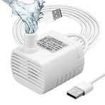 Flintronic Akvaryum Pompası Küçük USB Mini Su Pompası 200L/H Dalgıç Pompa Havuz Çeşme Pompası Akvaryum Pompası, Havuz Çeşmesi Akvaryum Pompası, 3.5-8V 1-3W Kablo 1.4M (4 Vantuz)