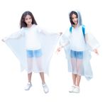 flintronic Çocuklar Su Geçirmez Yağmur Panço, Çocuklar Taşınabilir Yağmurluk Yağmurluk, Kız Erkek Çocuklar için Yeniden Kullanılabilir EVA Yağmurluk, Hafif Yağmurluk Kapüşonlu ve Düğmeli Çocuklar,