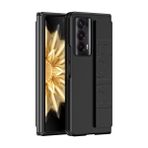 Flip Case Kapağı Huawei Honor Magic V2 Kılıfı w Grip Silikon Kayış, Sert PC Kılıfı, Ultra İnce Kılıf Çizilmez Darbeye Dayanıklı Kılıf Koruyucu Telefon Kılıfı V2 ile uyumludur Cep telefonu kasası kapağ