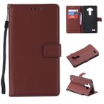 Flip Case Kapağı İle uyumlu LG G4 Durum, uyumlu LG G4 Cüzdan kılıfı, kart yuvaları manyetik kapanma, koruyucu Pu Deri [şok geçirmez TPU] Flip kapak w bilek kayışı kordon Cep telefonu kasası kapağı(Bro