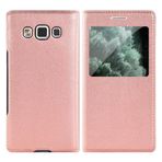 Flip Kapak Deri Şeffaf Kılıf Samsung Galaxy S22 Ultra 5G S21 Plus S20 FE S10 Lite S10e S9 S8 S7 Edge S6 Telefon Kılıfı, Gül Altın, S6 İçin