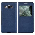 Flip Kapak Deri Şeffaf Kılıf Samsung Galaxy S22 Ultra 5G S21 Plus S20 FE S10 Lite S10e S9 S8 S7 Edge S6 Telefon Kılıfı, Koyu Mavi, S10 Plus İçin