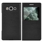 Flip Kapak Deri Şeffaf Kılıf Samsung Galaxy S22 Ultra 5G S21 Plus S20 FE S10 Lite S10e S9 S8 S7 Edge S6 Telefon Kılıfı, Siyah, S21 FE İçin