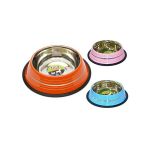 Flip Kedi Ve Köpekler İçin Şeritli Mama Ve Su Kabı 16 Oz. 480Ml