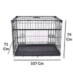 Flip Pet Katlanır Tel Köpek Kafesi 107 cm