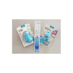 Flipper Bebek Bakım Komple Set Mavi - Diş Fırça Kabı Fil/ Diş Fırçası/Balina Diş Macunu Sıkacağı