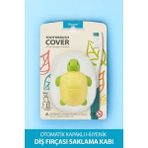 Flipper Hijyenik Diş Fırçası Kabı - Kaplumbağa - 09-Yeşil