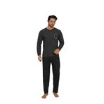 FLKN 7008 İnterlok Kışlık Çizgili Pijamalı Erkek Pijama Takımı